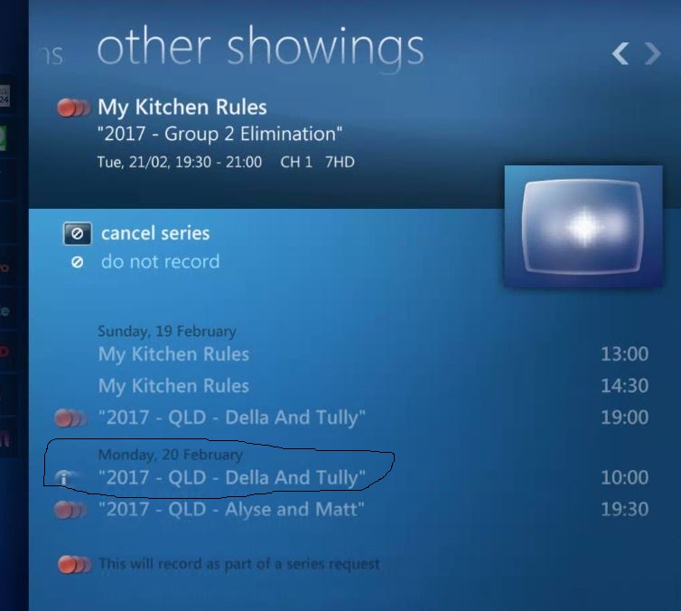 Overriding series recording setting for manual recordings General/Windows Emby Community