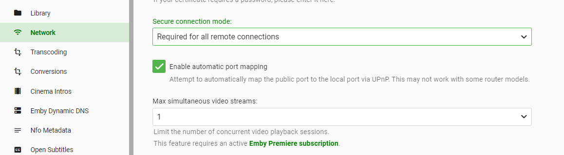 create emby server