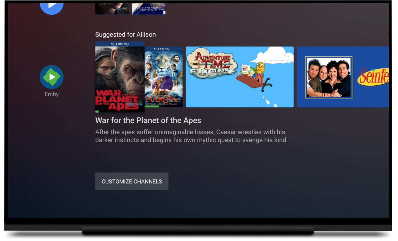Emby for Android TV - Emby