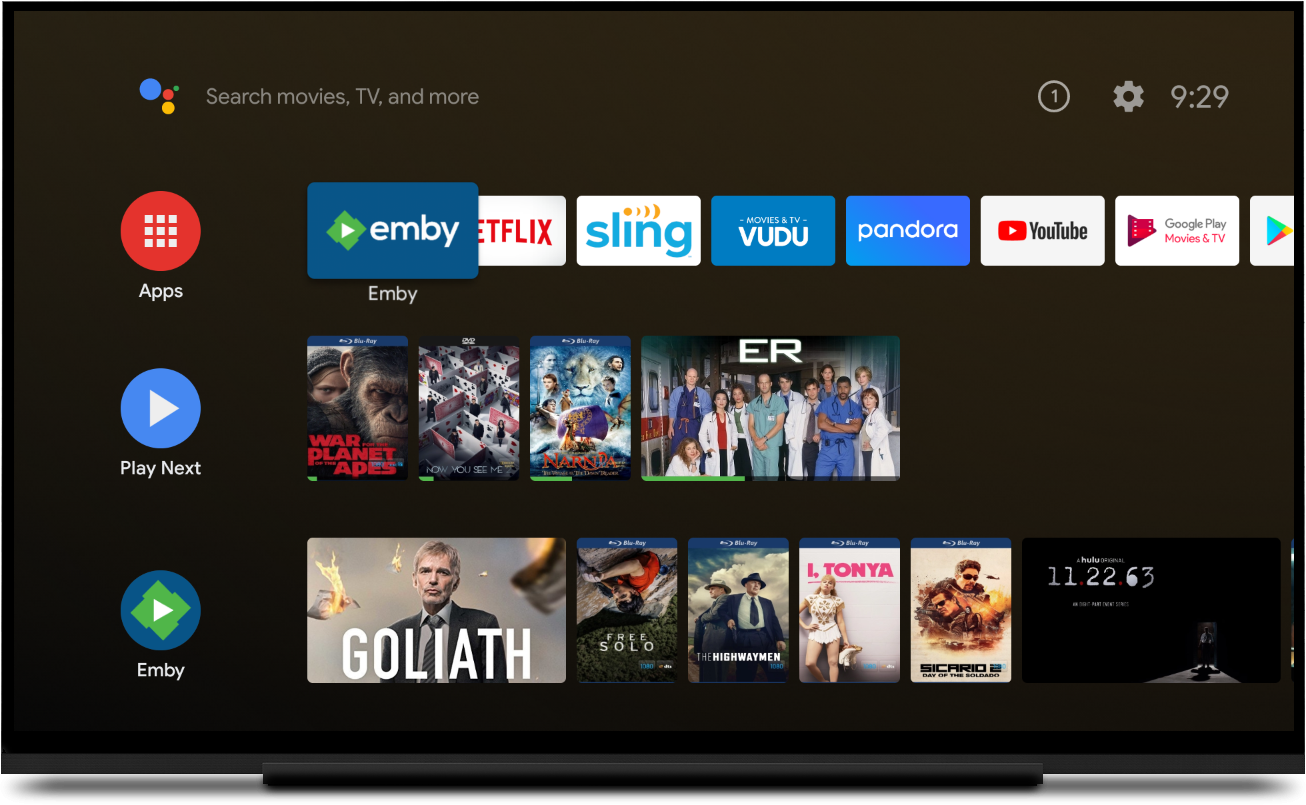 emby client android tv