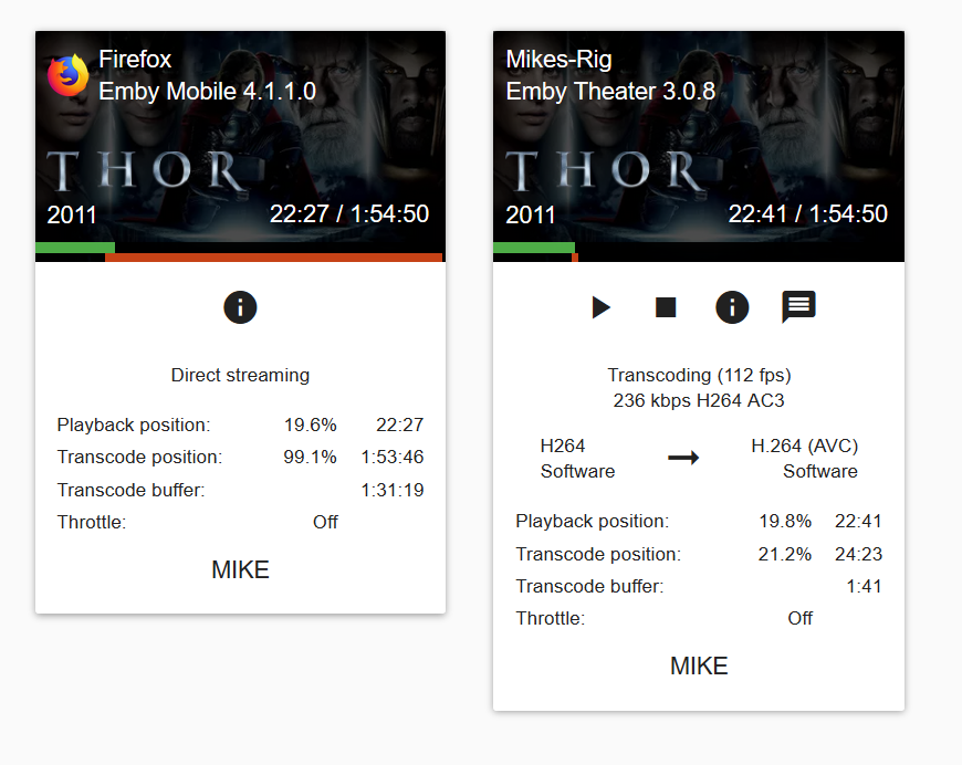 emby server transcoding on live playback