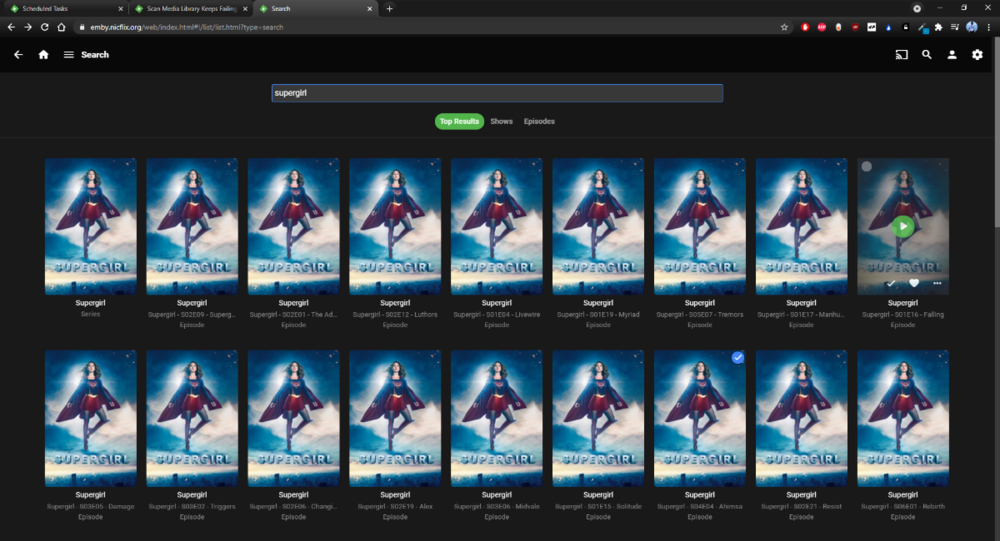 Scan Media Library Keeps Failing Linux Emby Community