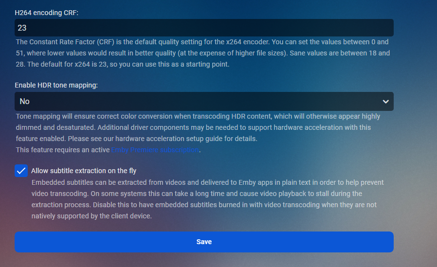 HDR Tone Mapping - Windows & Xbox - Emby Community