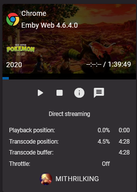 Direct Streaming 3 Transcoding