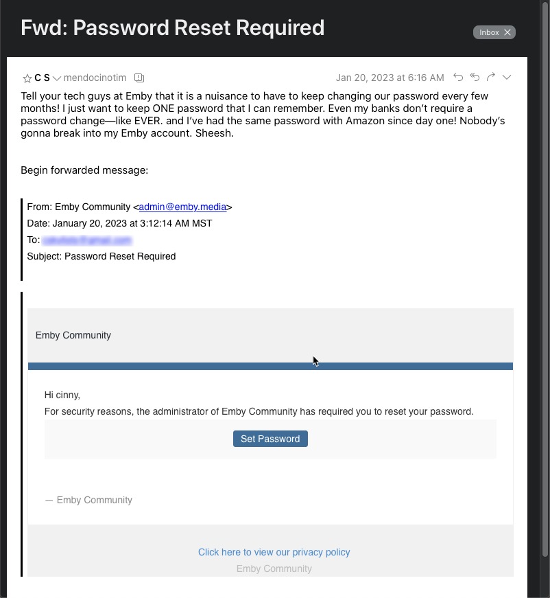 Static IP Address At Server Question MacOS Emby Community