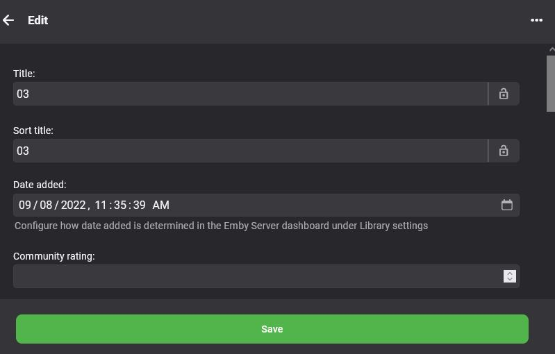 Artists View and Sort Title Questions - General/Windows - Emby Community