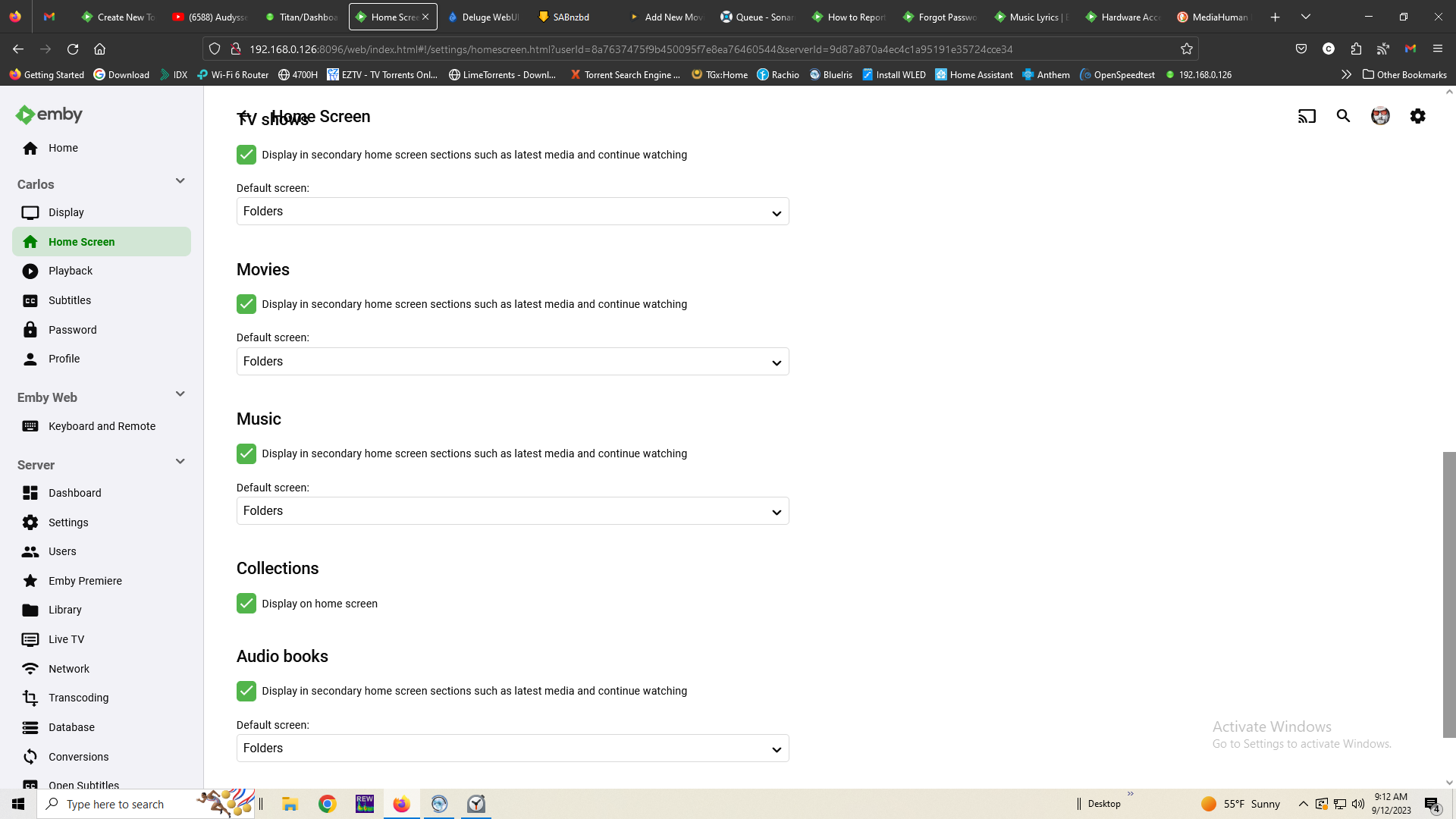Folder view not working in nvidia shield pro linux emby community
