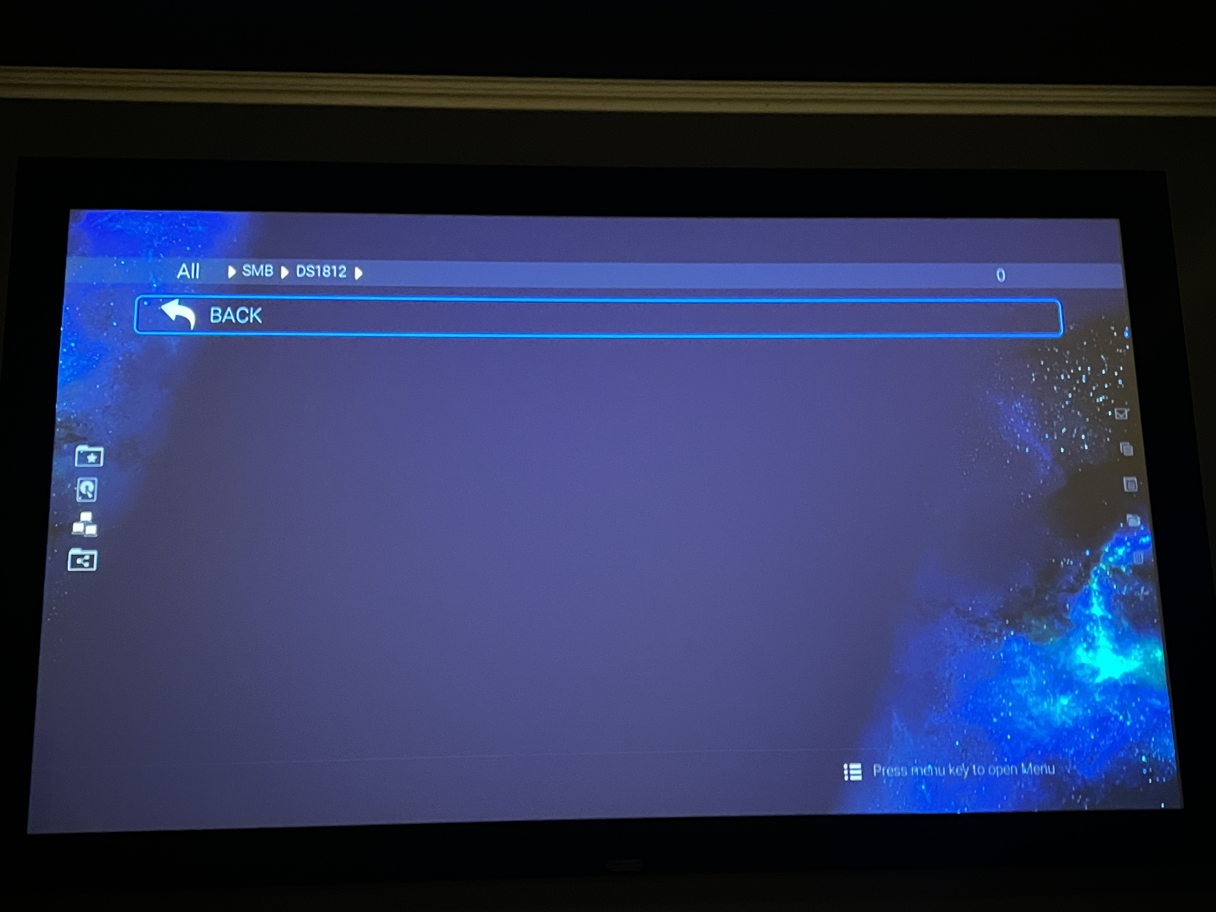 Zidoo Z9X mediaplayer, can't see folders on my Synology DS1812+