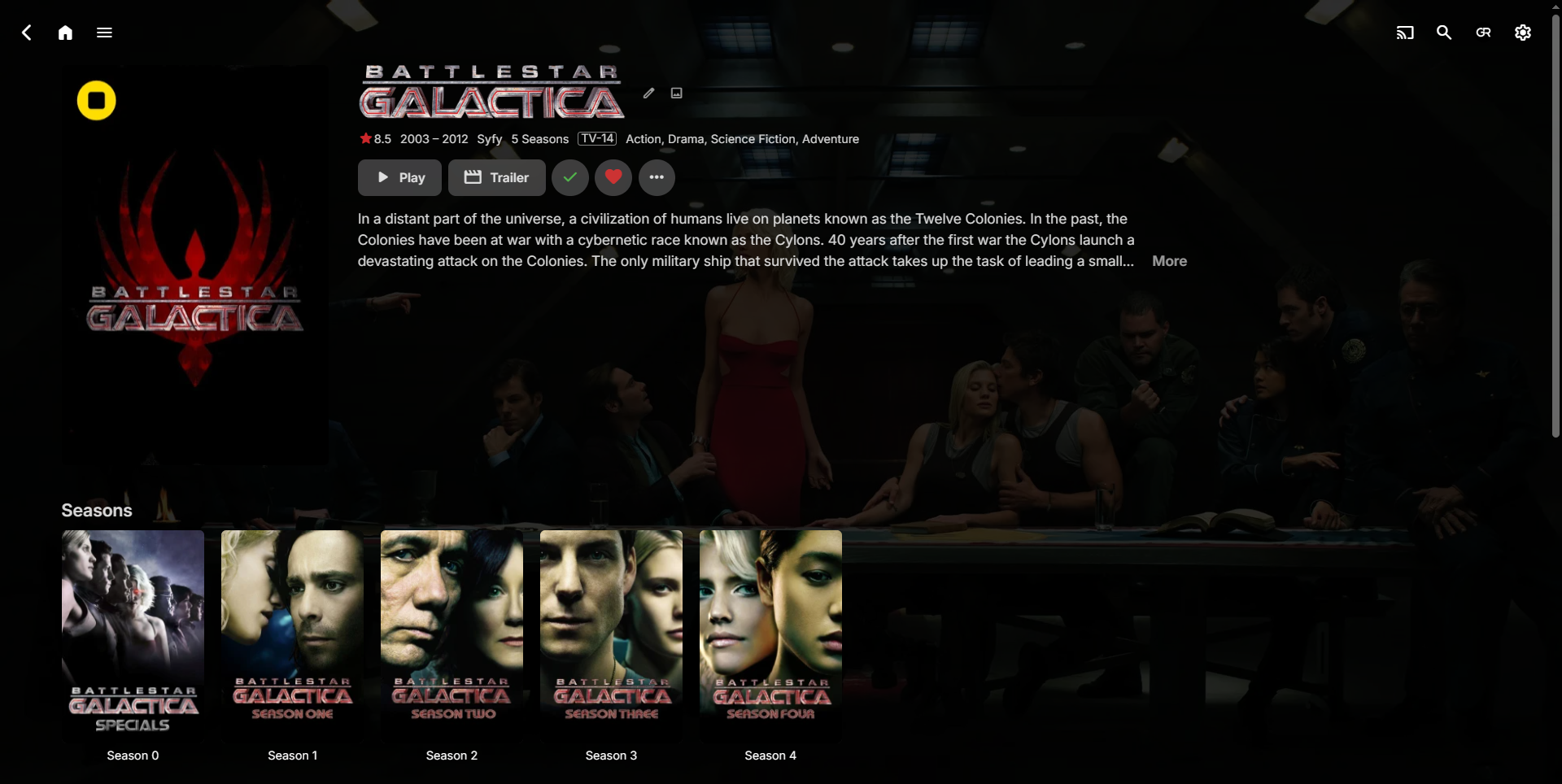 Losing my mind with Battlestar Galactica - General/Windows - Emby 