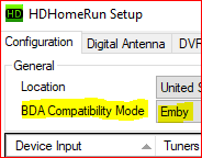 HDHR BDA Compatibilty - Live TV - Emby Community