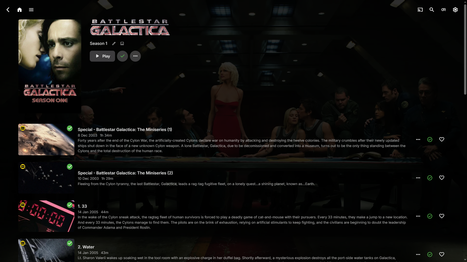 Losing my mind with Battlestar Galactica - General/Windows - Emby 