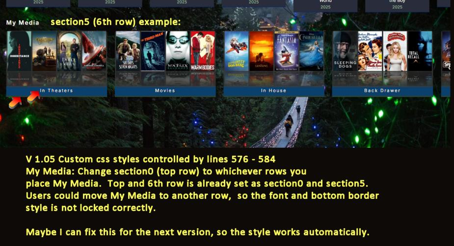 My Media custom font and bottom border color needs tweaking to work for version 1.05.jpg