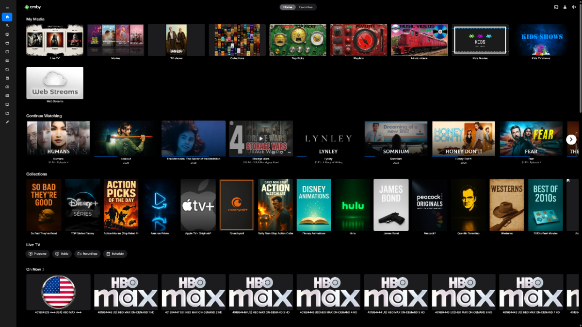No top level Web Streams folders.png